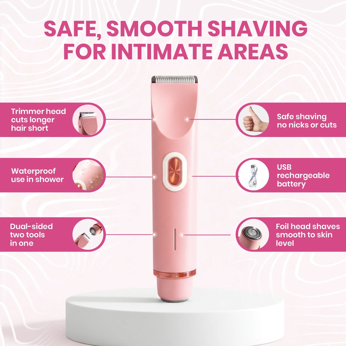 2‑in‑1 Bikini & Body Trimmer