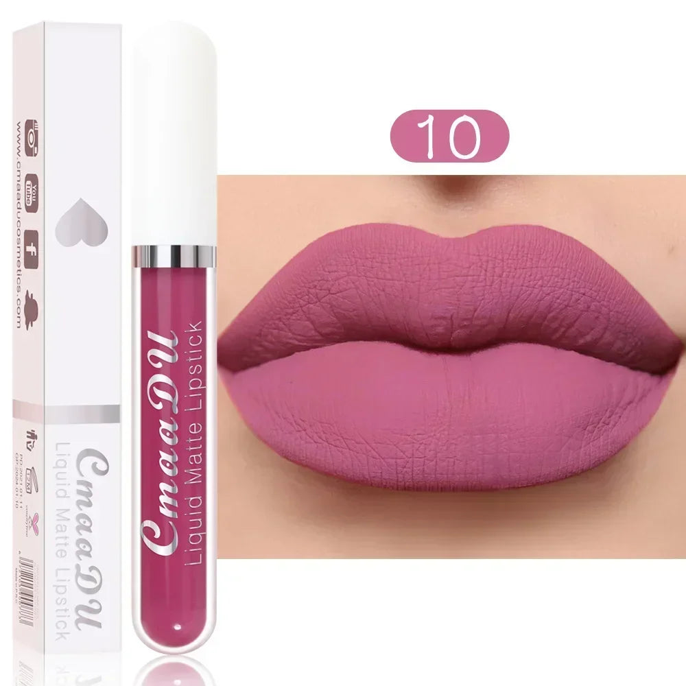 Matte Waterproof Long Lasting Lip Gloss set of 10 PCS