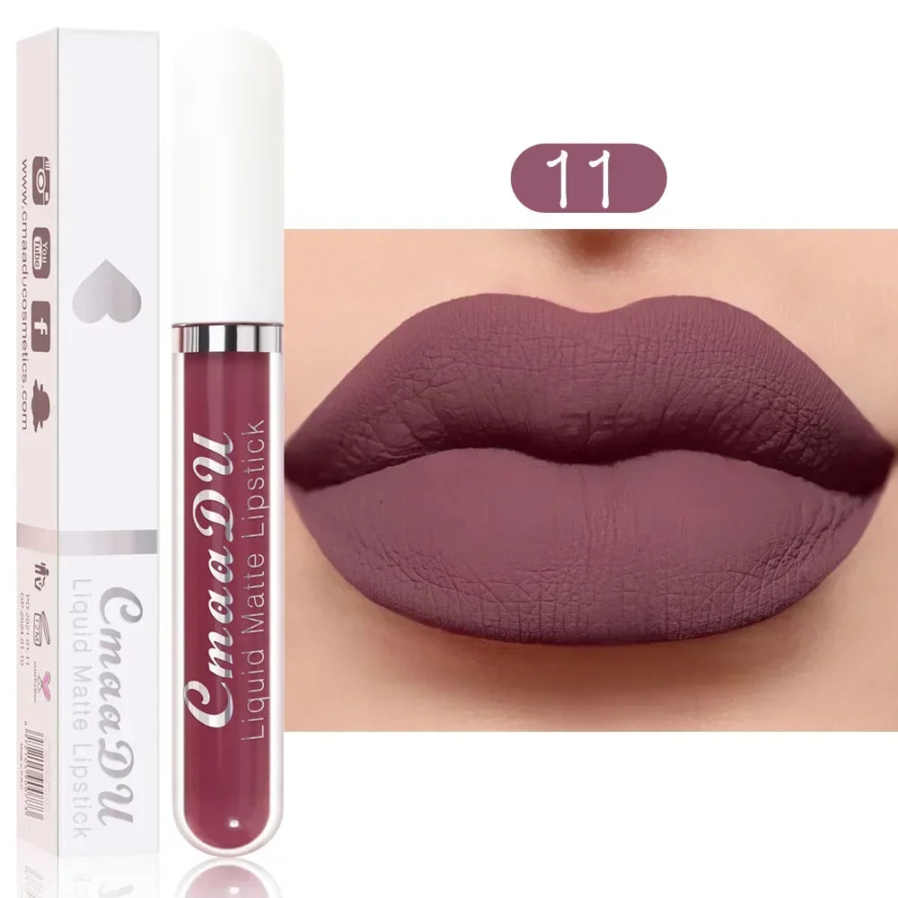 Matte Waterproof Long Lasting Lip Gloss set of 10 PCS