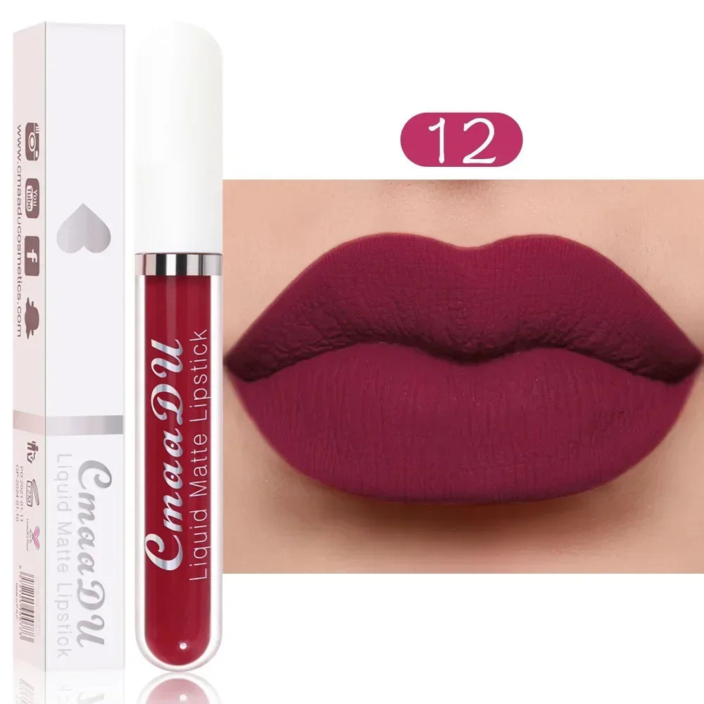 Matte Waterproof Long Lasting Lip Gloss set of 10 PCS