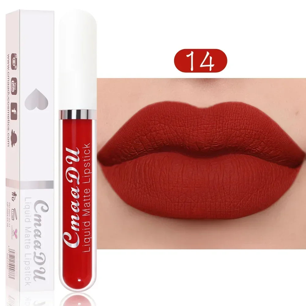 Matte Waterproof Long Lasting Lip Gloss set of 10 PCS