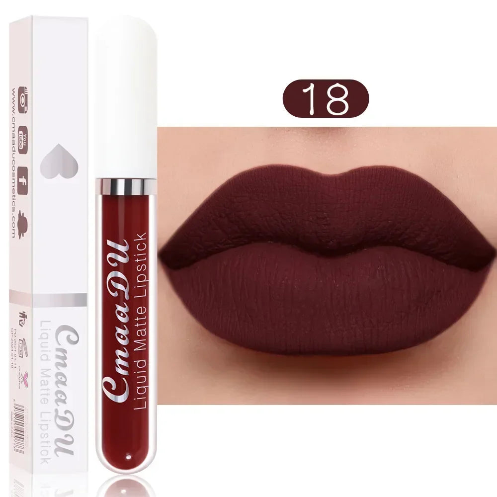 Matte Waterproof Long Lasting Lip Gloss set of 10 PCS
