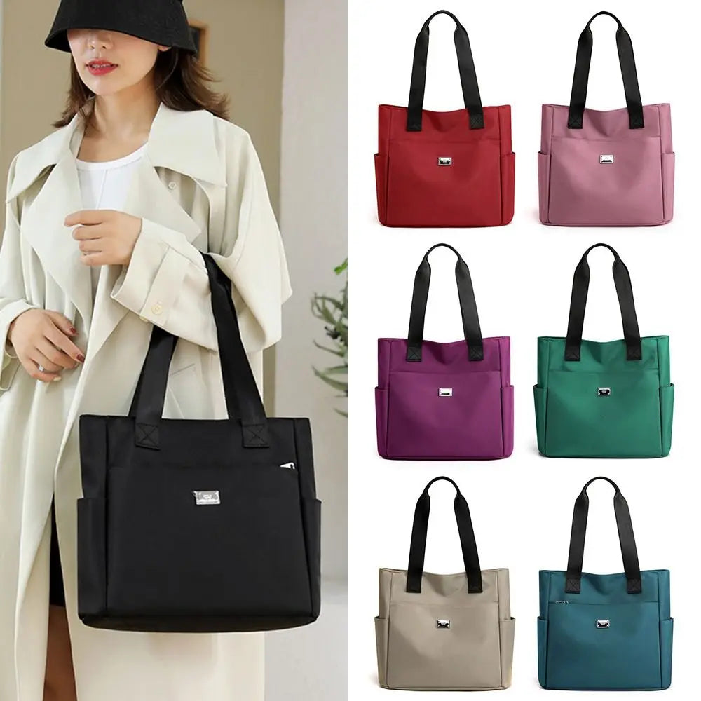Multi Pocket Nylon Shoulder Bag