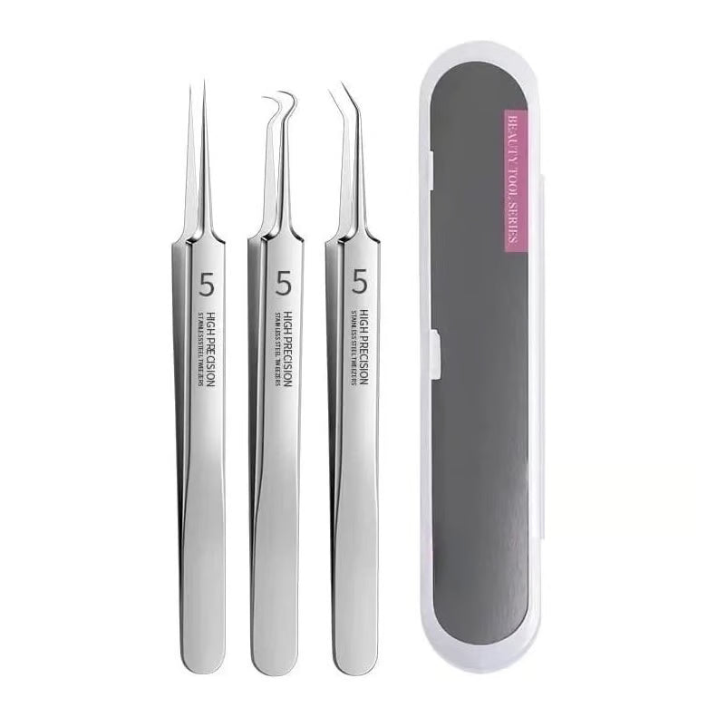 Professional Facial Blackhead Remover Tweezers Set