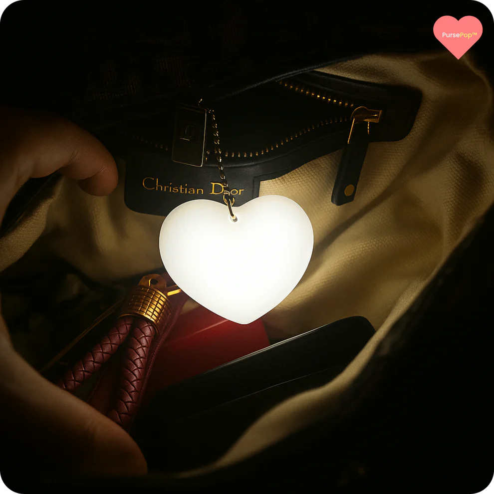 Love wallet tote bag touch sensing light