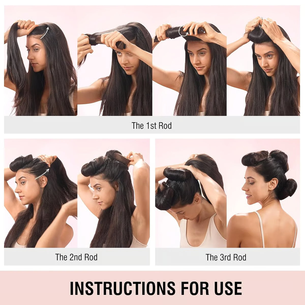 Heatless curling iron set of 6 PCS