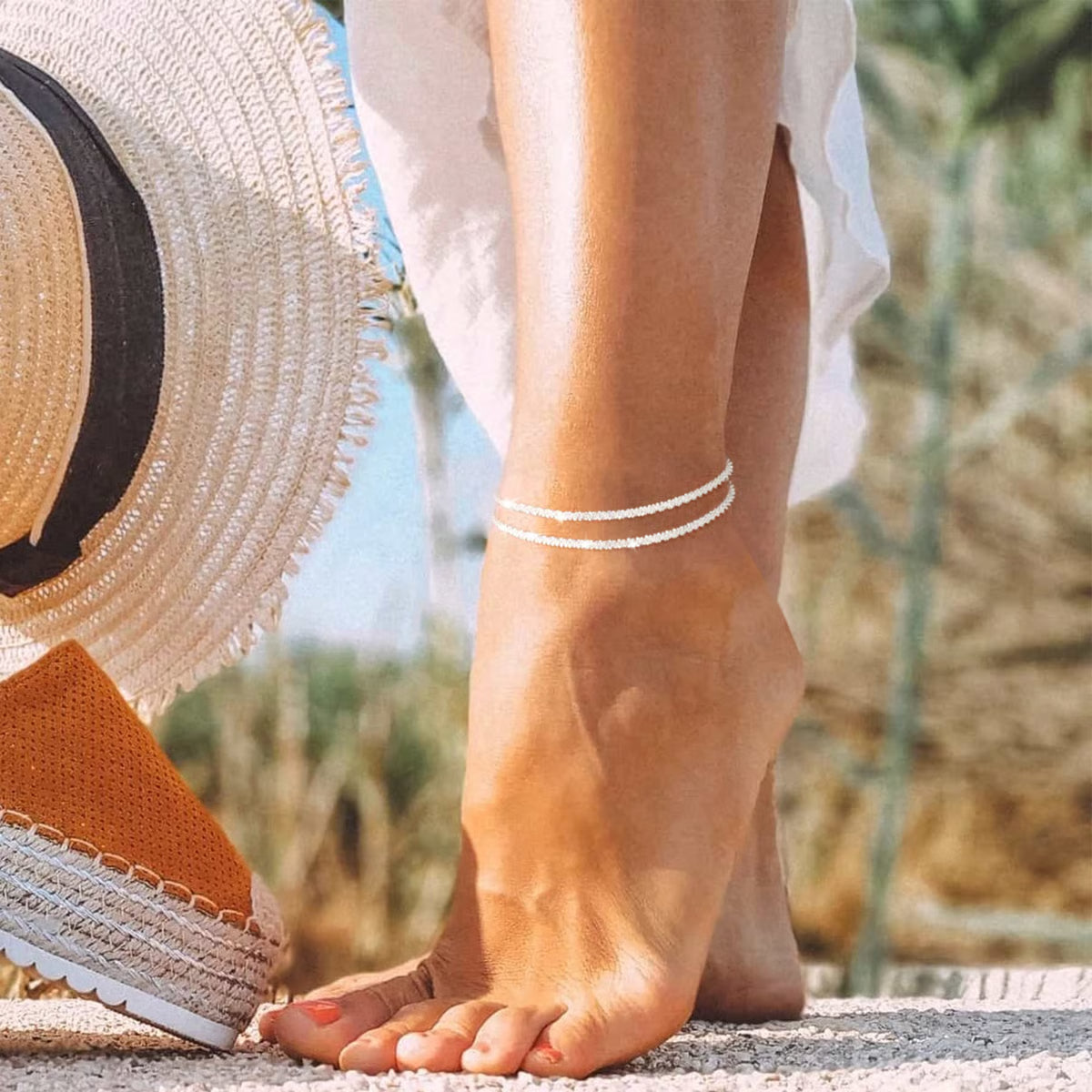 Dainty Layered Anklet For Women
