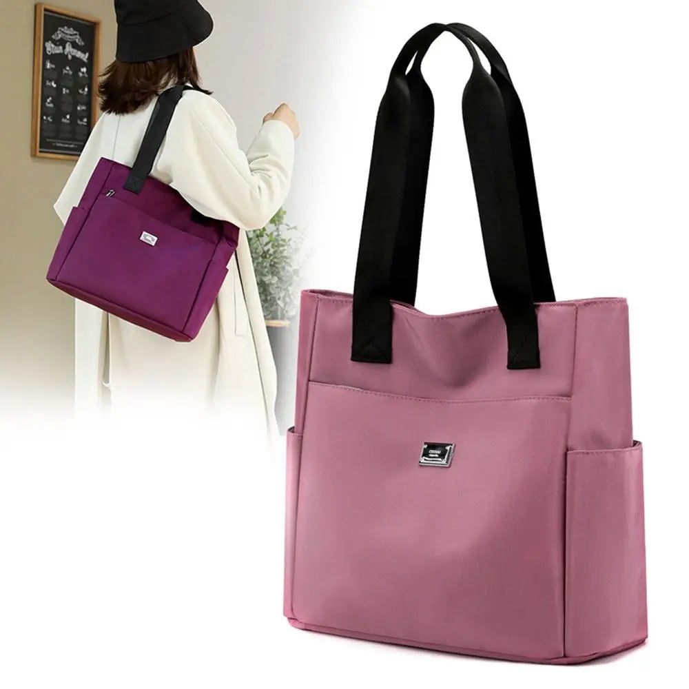 Multi Pocket Nylon Shoulder Bag