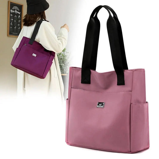 Multi Pocket Nylon Shoulder Bag