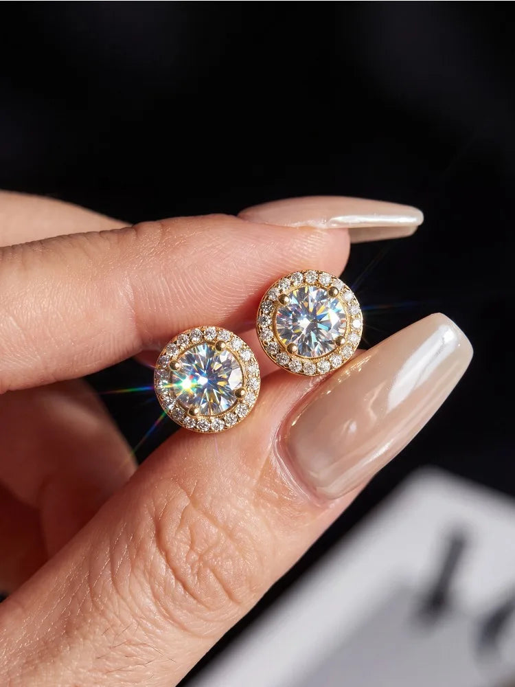 Halo Stud Earrings 4- Pack