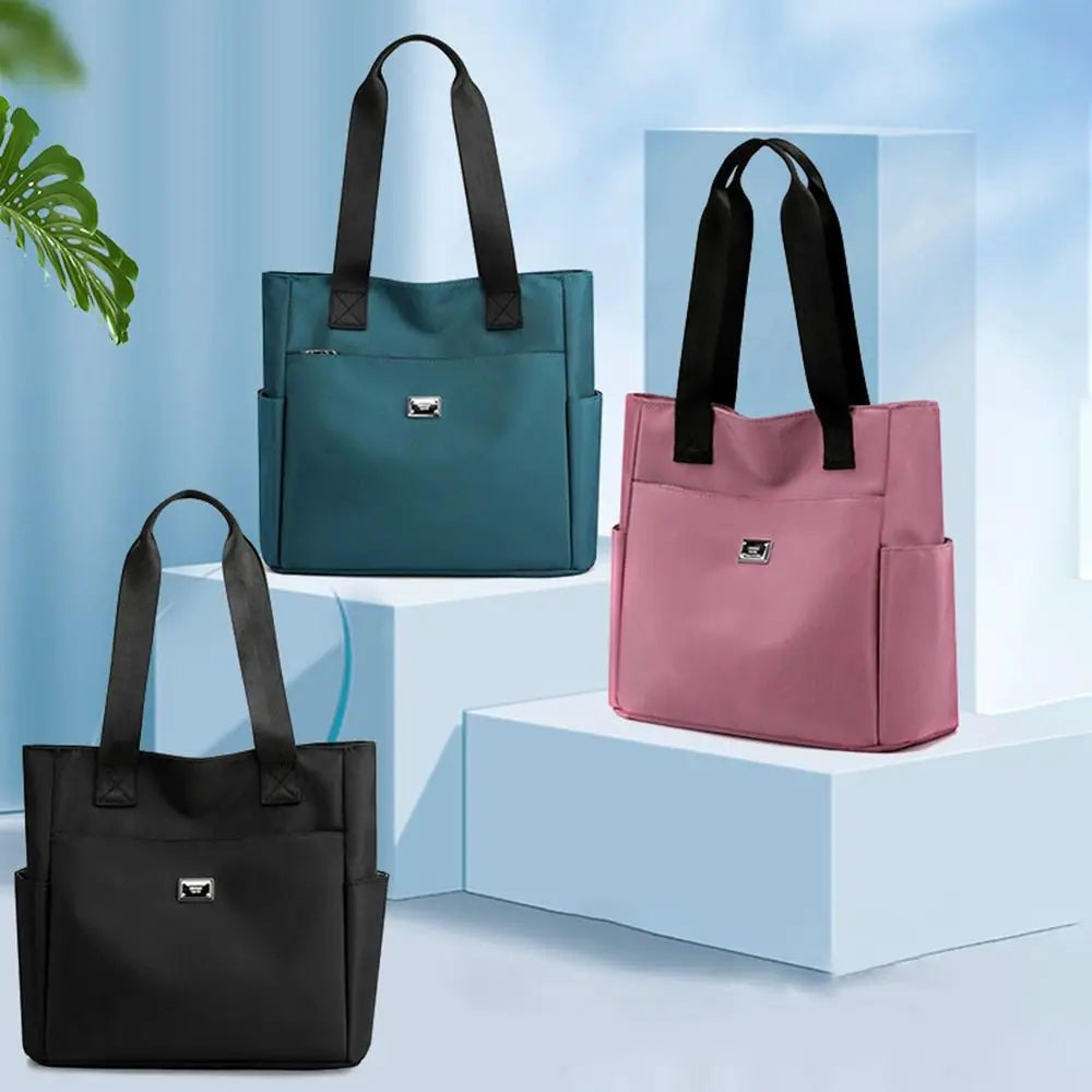 Multi Pocket Nylon Shoulder Bag
