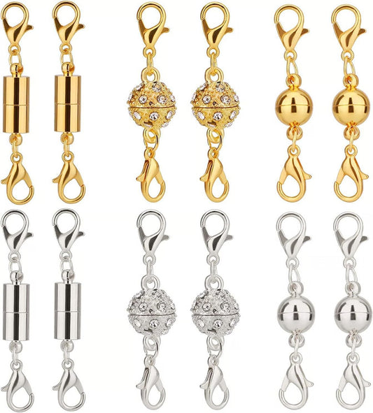 Magnetic Necklace Clasps and Closures set of 12 PCS