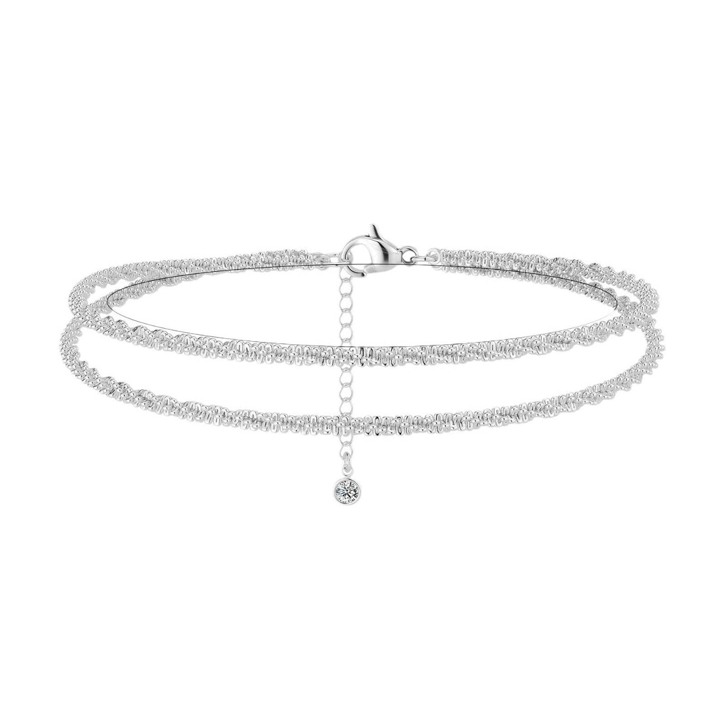 Dainty Layered Anklet For Women