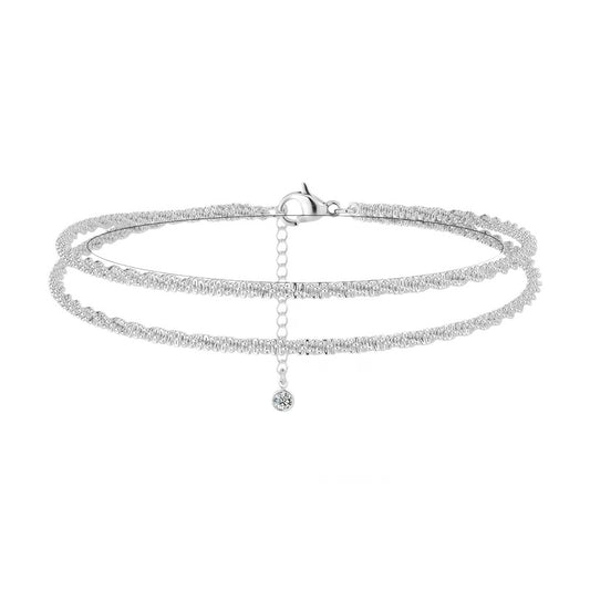 Dainty Layered Anklet For Women