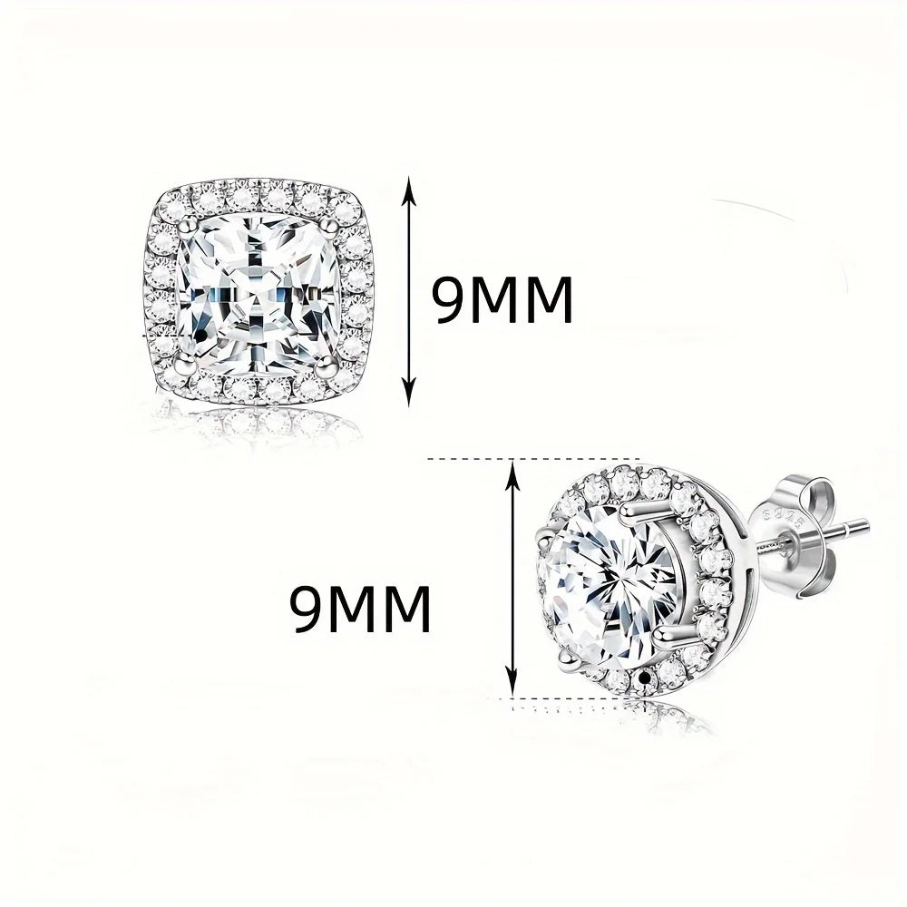 Halo Stud Earrings 4- Pack