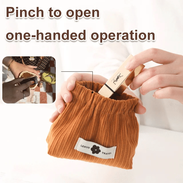 Corduroy Elastic Oganizer  Bag