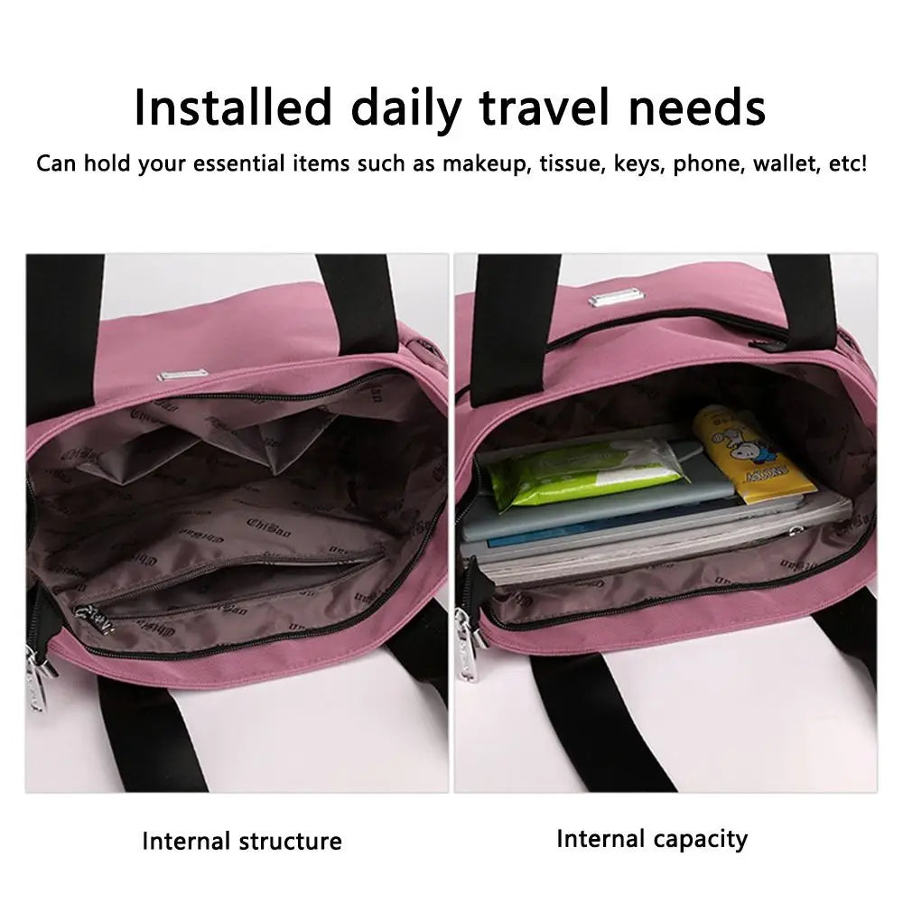Multi Pocket Nylon Shoulder Bag