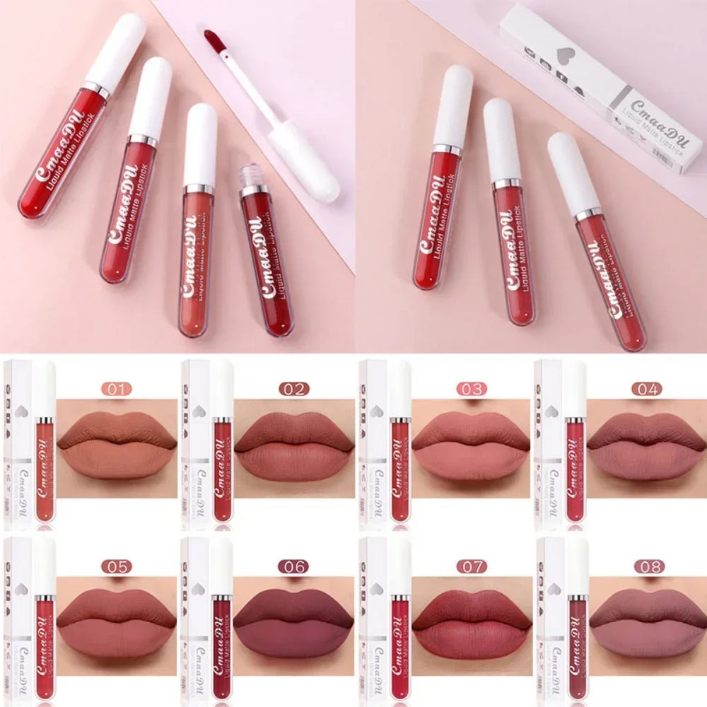 Matte Waterproof Long Lasting Lip Gloss set of 10 PCS