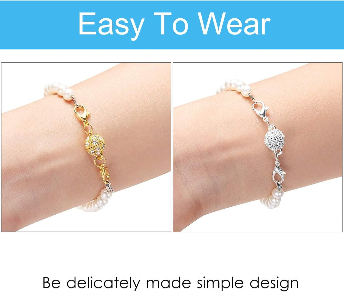 Magnetic Necklace Clasps and Closures set of 12 PCS