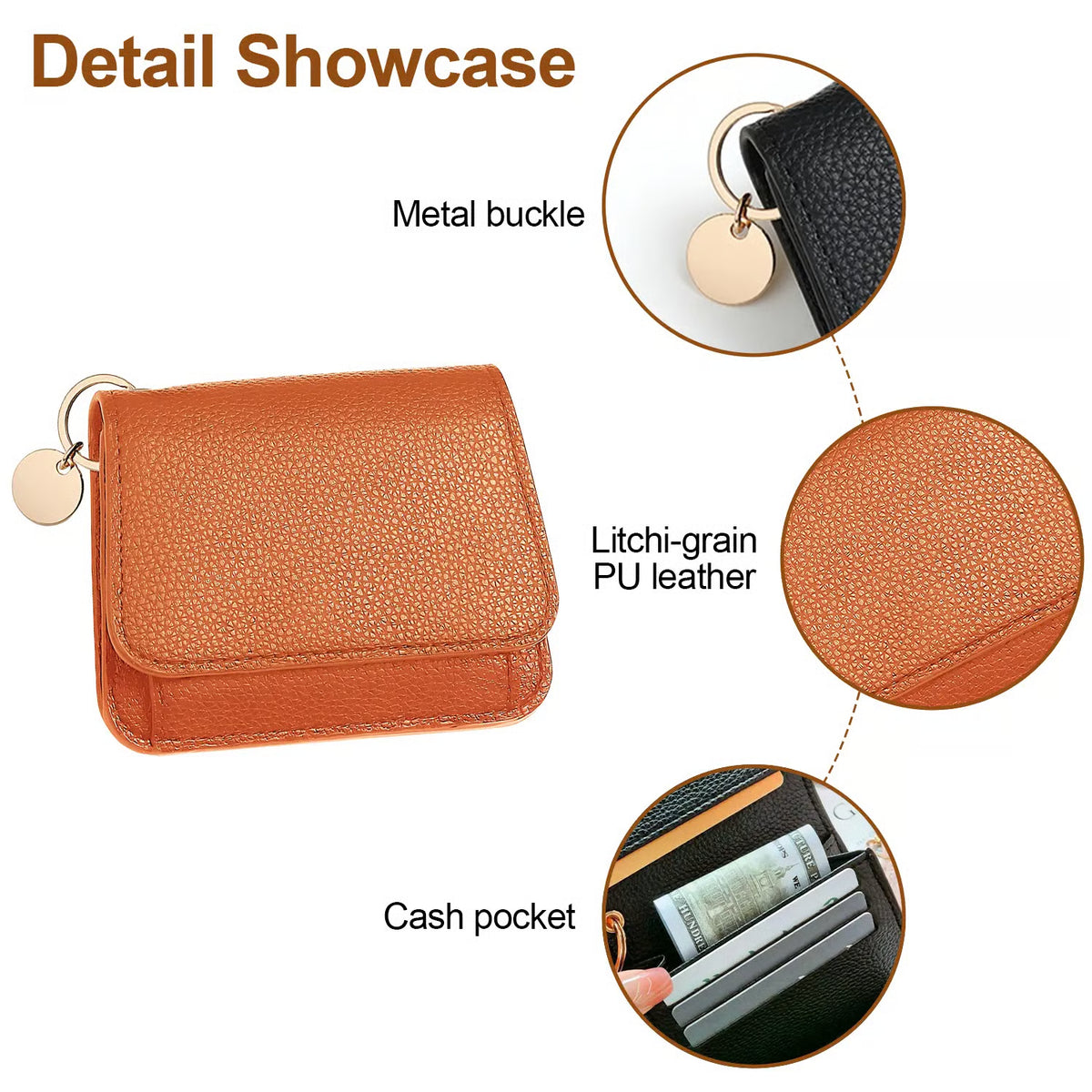 Women’s Elegant Minimalist Short Slim Wallet