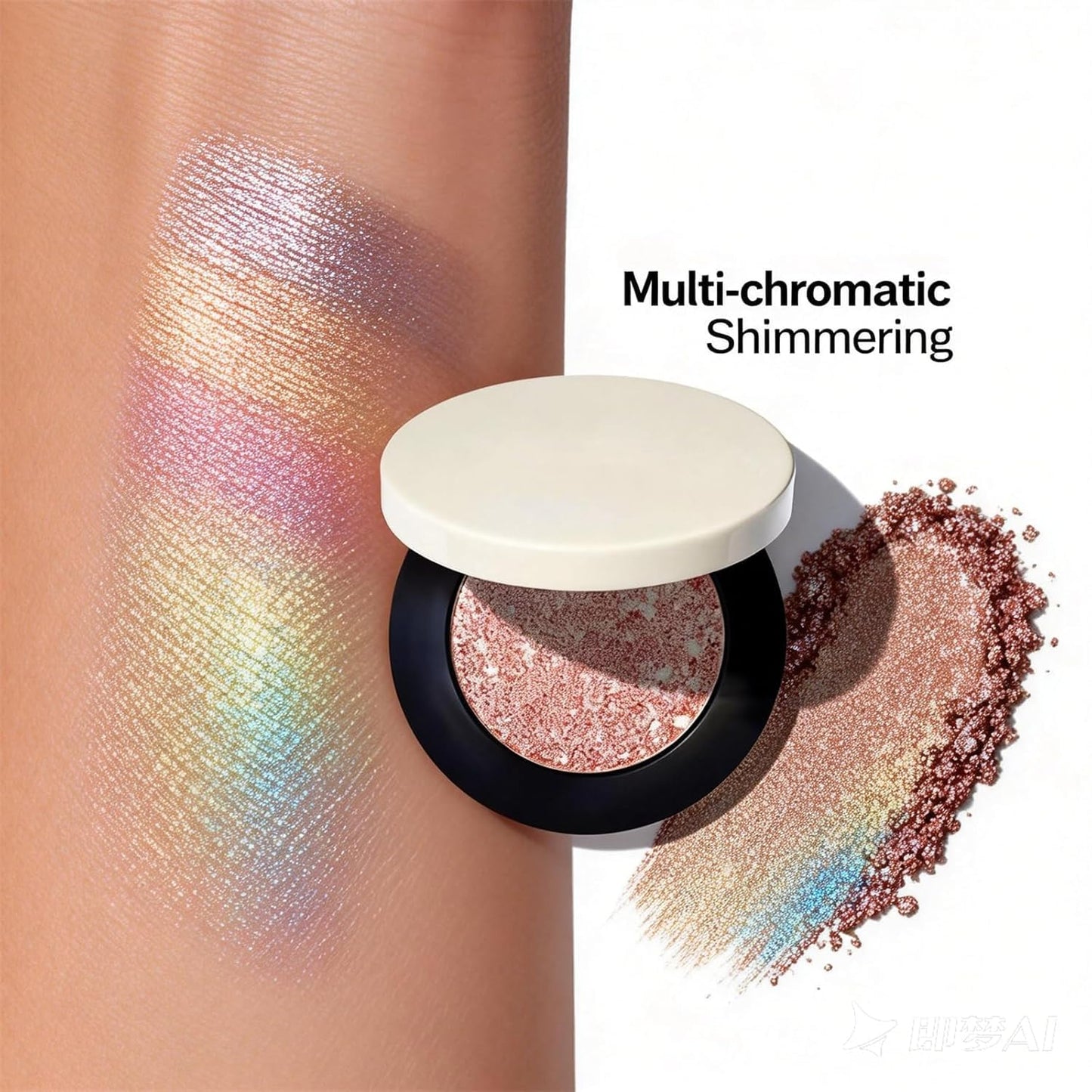 Multicolor Metallic Eyeshadow +Free Brush