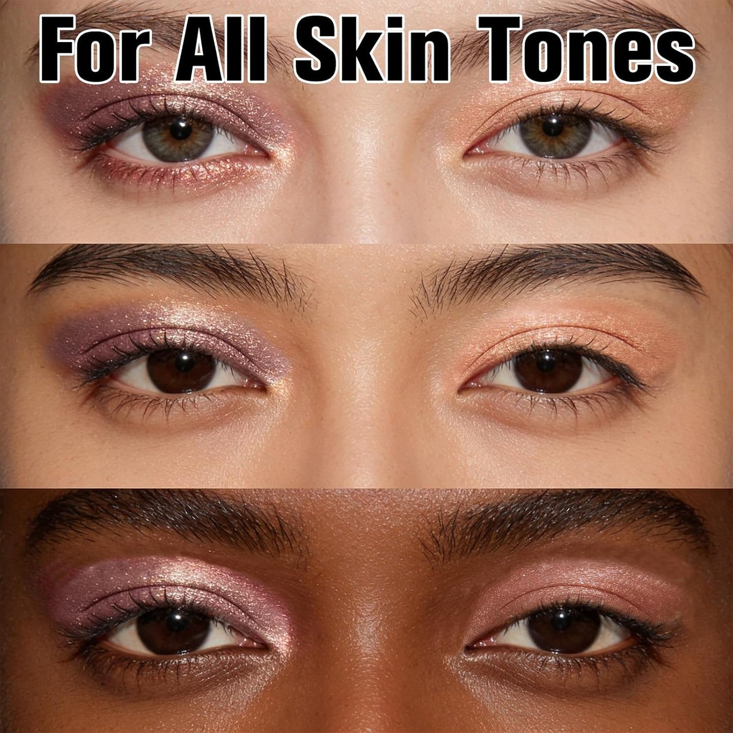 Multicolor Metallic Eyeshadow +Free Brush