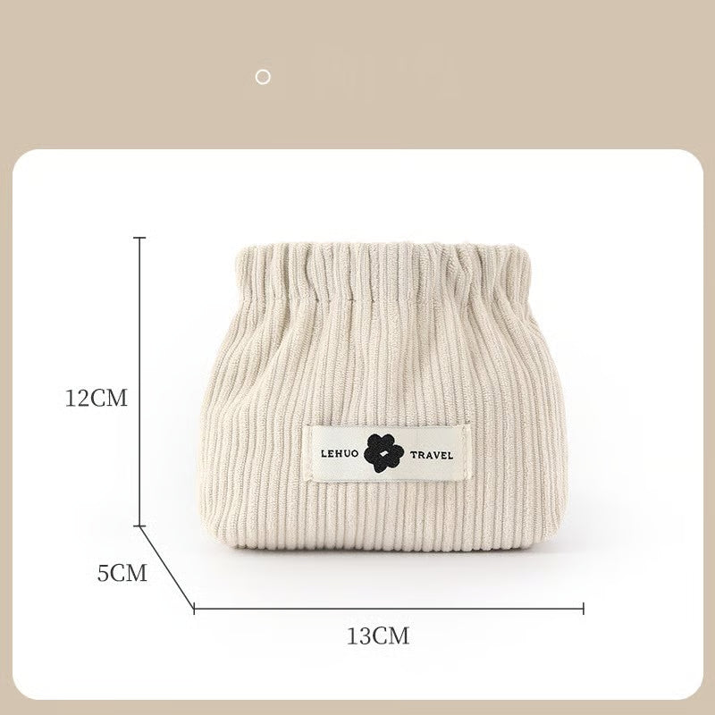 Corduroy Elastic Oganizer  Bag
