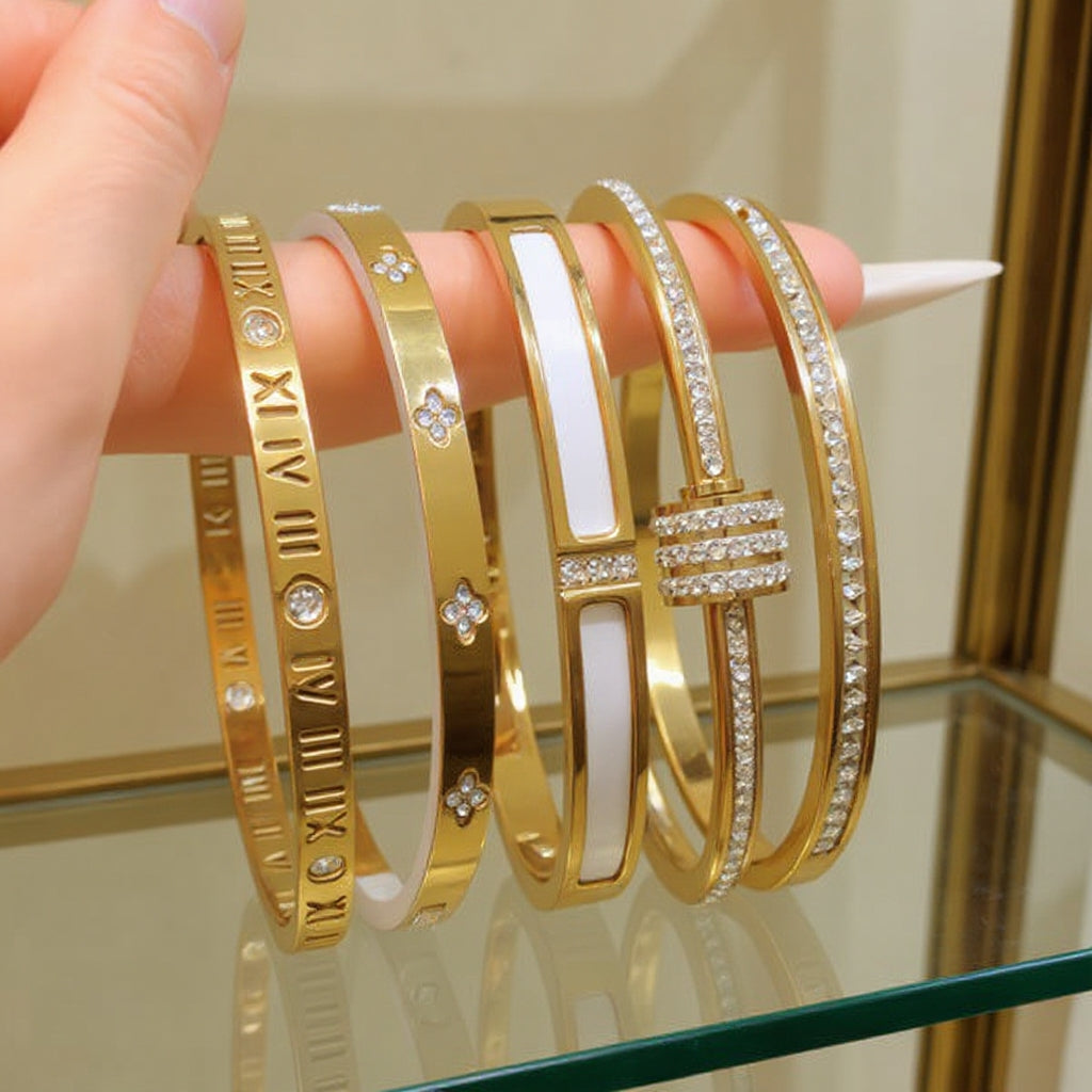 Stainless Steel Bracelets Set of 5 pieces