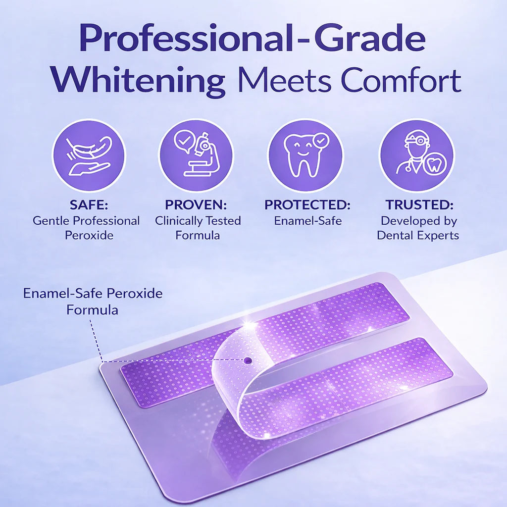 Purple Teeth Whitening Strips - 14 strips