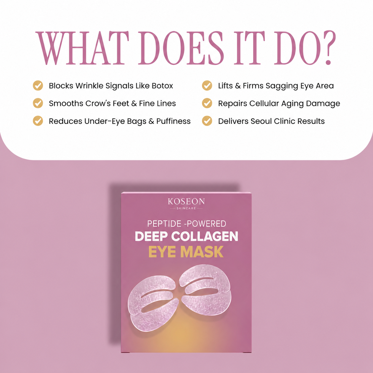 Peptide-Powered Deep Collagen Eye Mask