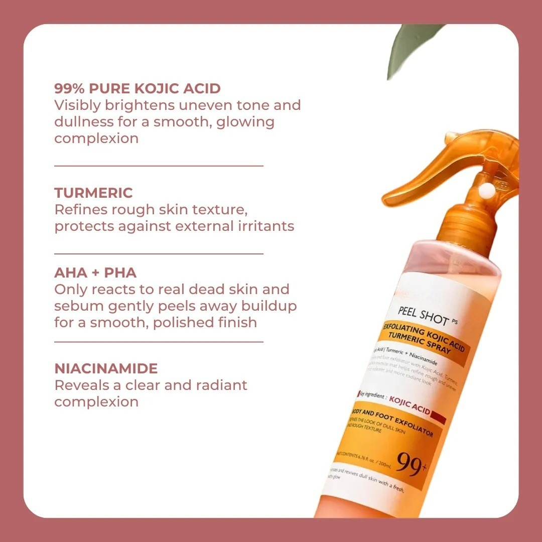 Peel Shot - Kojic + Turmeric Body Peel Spray