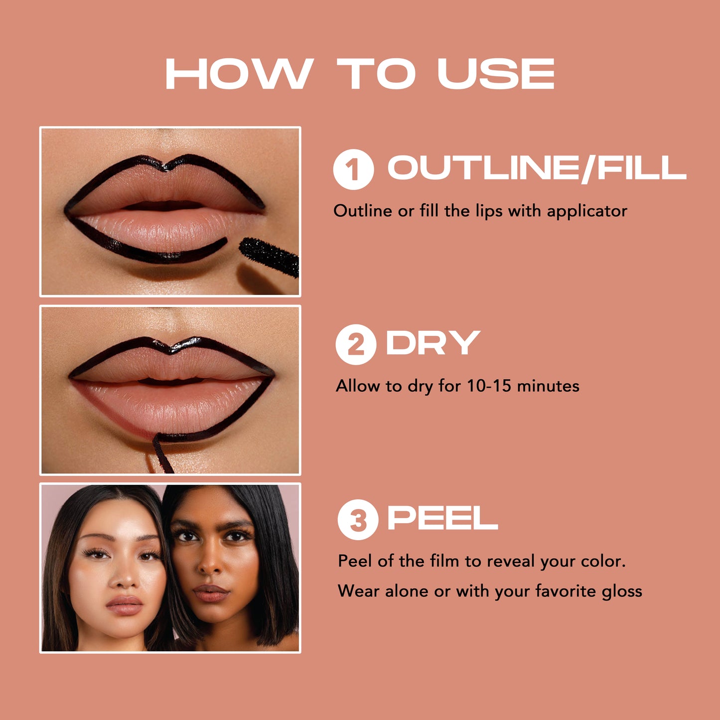 Peel Off Lip Liner Stain