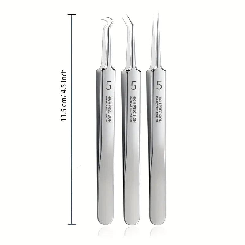 Professional Facial Blackhead Remover Tweezers Set