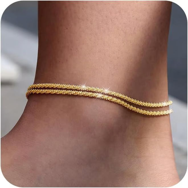 Dainty Layered Anklet For Women