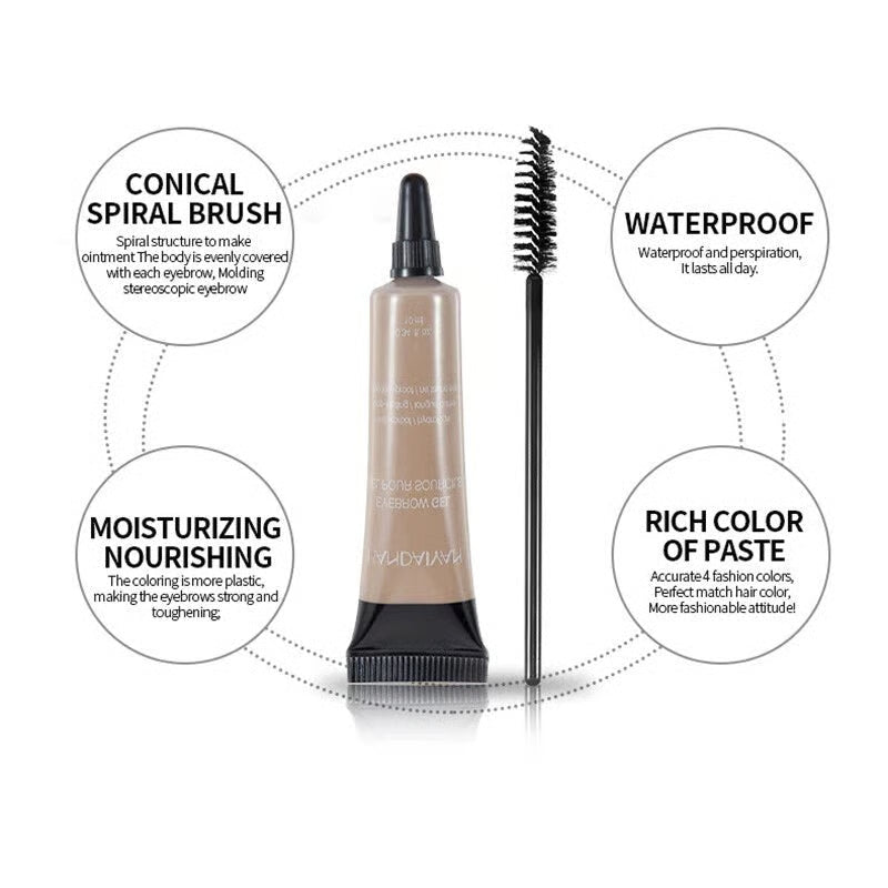 Long-lasting Waterproof Smudge-proof Liquid Eyebrow Gel