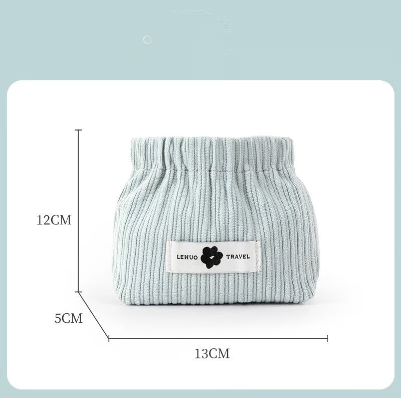 Corduroy Elastic Oganizer  Bag