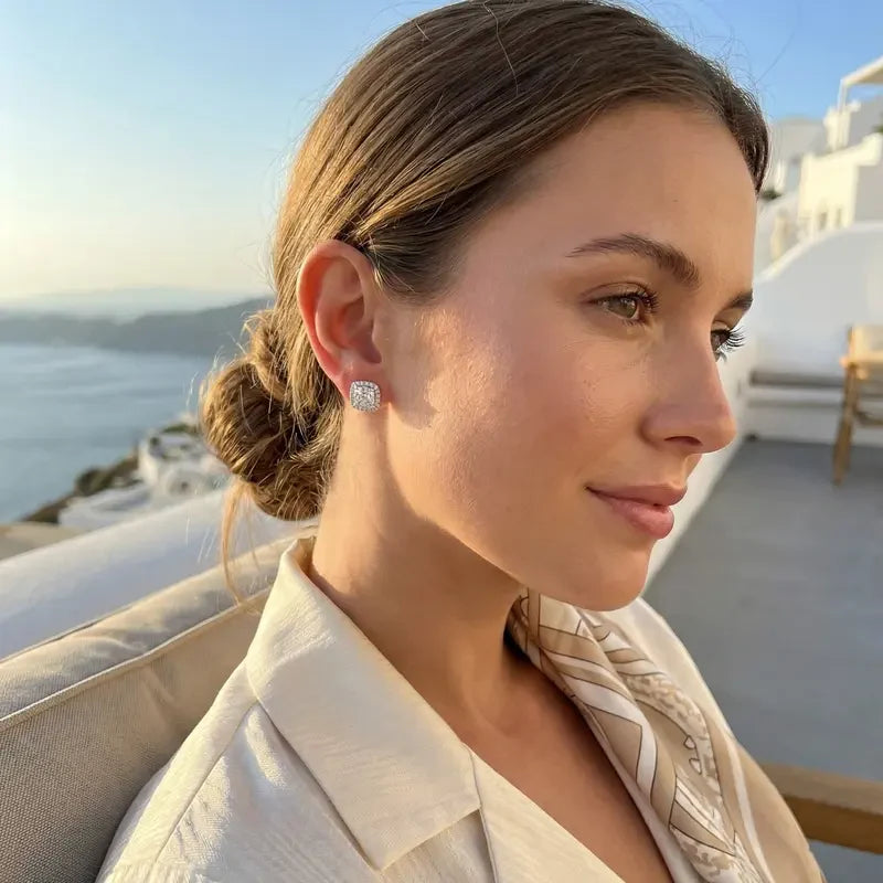 Halo Stud Earrings 4- Pack