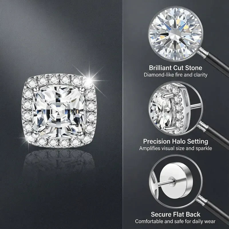 Halo Stud Earrings 4- Pack